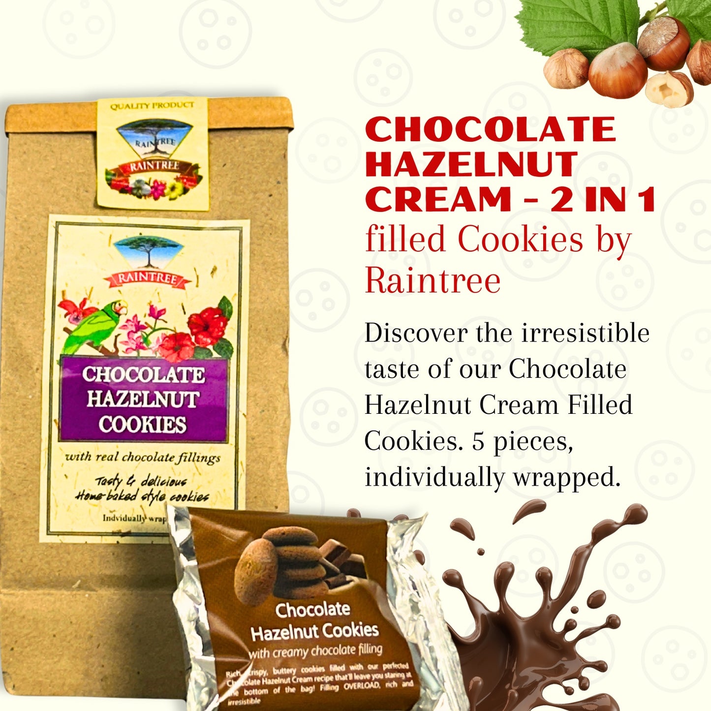 Raintree Energetic Family Bundle | Luxury Coffee, Premium Tea, Cordyceps Coffee, Chocolate Hazelnut Cookies | Halal Certified
