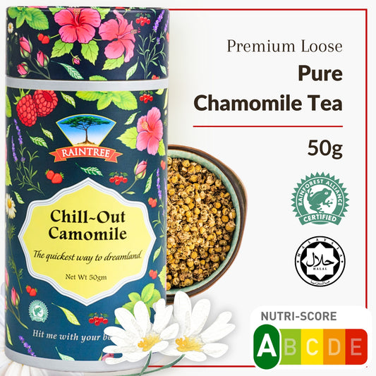 Raintree Fruit and Floral Infusion - Chill-Out Chamomile Herbal Tea (50g - Loose Leaf)