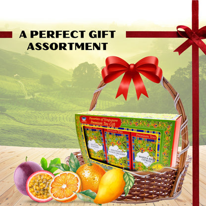 SINGAPORE BATIK TEA premium tea gift (3x40g) 3 fruit tea flavors