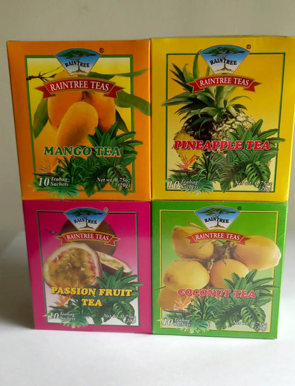 Raintree Assorment Pack Of 4 Flavors Of FRUIT TEAS (10 teabags x 4 flavors)