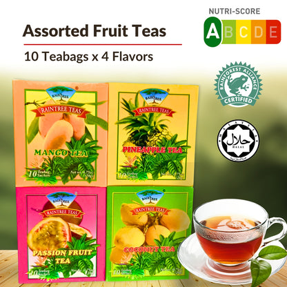 RAINTREE ASSORTED FRUIT TEAS (10s x 4)